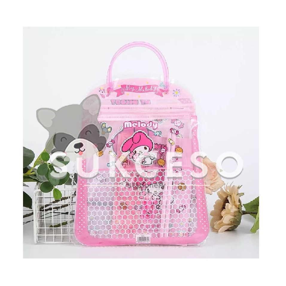 

Fancy Stationery Study Set My Melody 2235 Tas Jinjing Paket Alat Tulis Murah