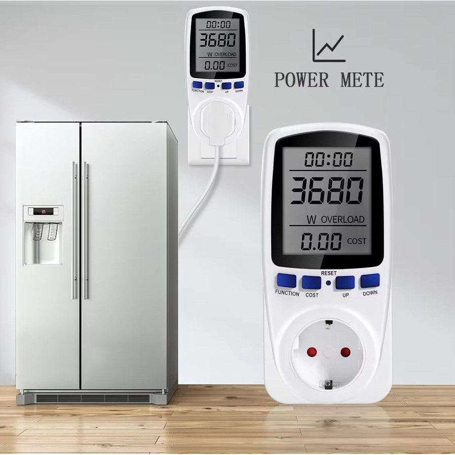 Naughty Bird Digital Wattmeter AC 220V 110V Power Meter Electricy Consumption Energy Meter EU Plug P