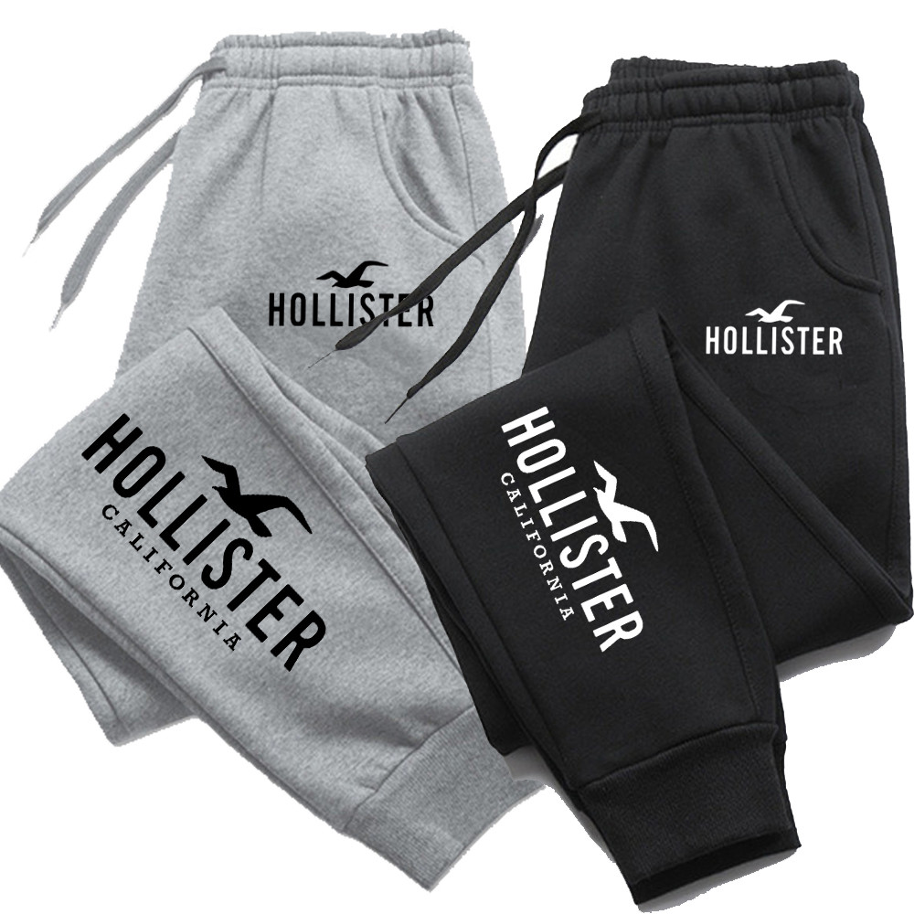Hollister Men's and Women's Casual Trousers Sports Jogging Pants Sweatpants Harajuku Fashion Street 