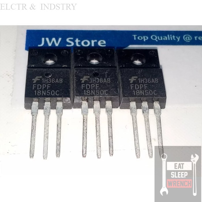 FQPF18N50 FDPF18N50 18N50 N-Channel 500V 18A TO-220F - FQPF18N50 aneka IC Transistor dan Sparepart e
