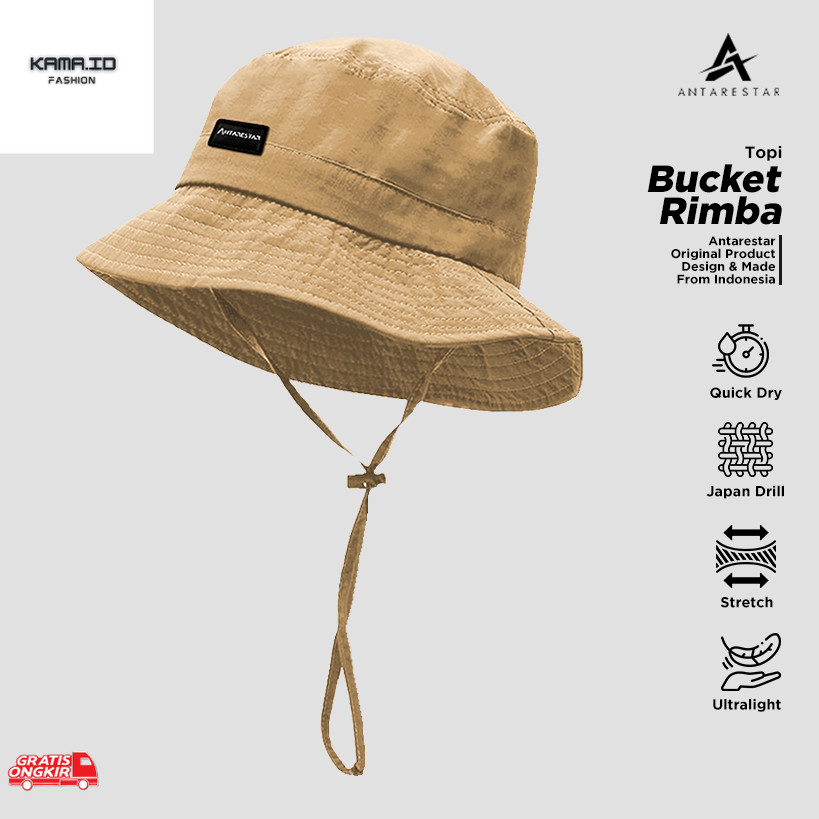 Topi Terkini / Topi Pria Bucket Hat Rimba Topi Gunung Pria Wanita Outdoor Topi Rimba Mall Antarestar