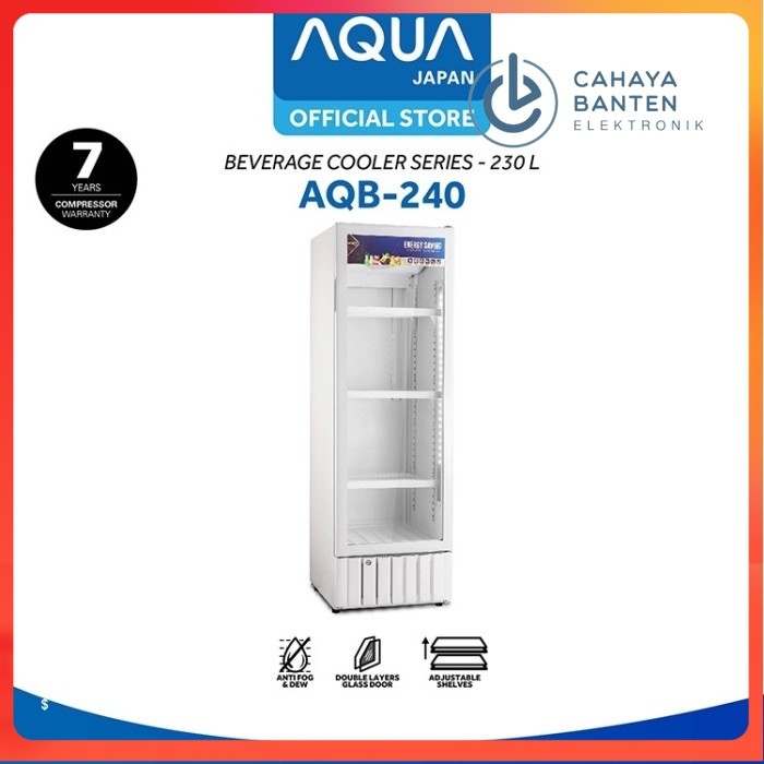 Showcase Aqua 240 - Pendingin Minuman