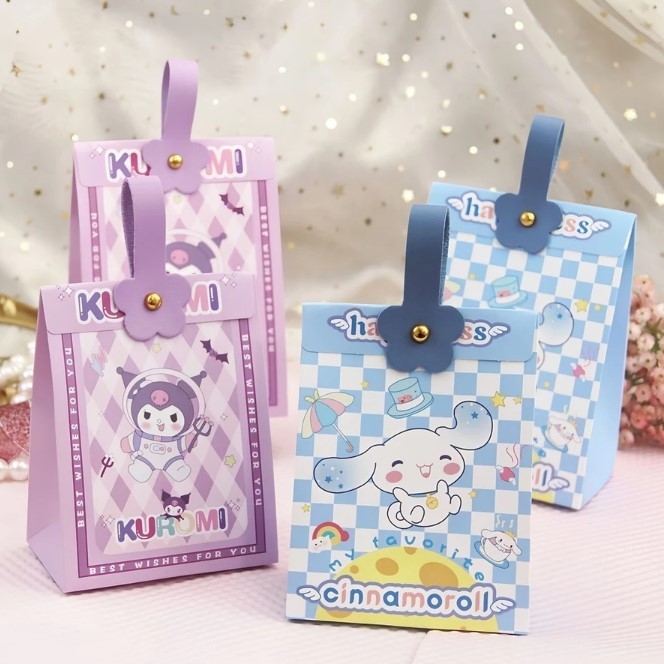 

Tas Snack Ultah Kuromi Cinnamoroll Tas Goodie Bag Ulang Tahun Anak Paper Bag Kuromi Cinnamoroll