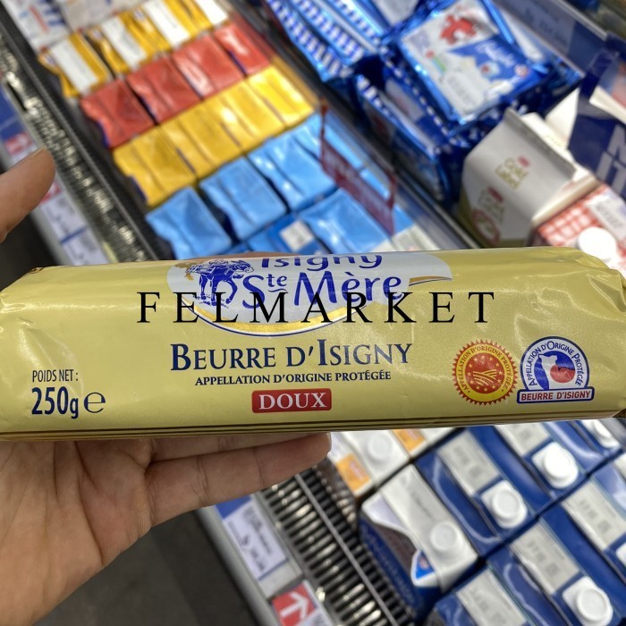 

Isigny Salnte Butter Rol Unsalted / Mentega Tawar / 250 grm