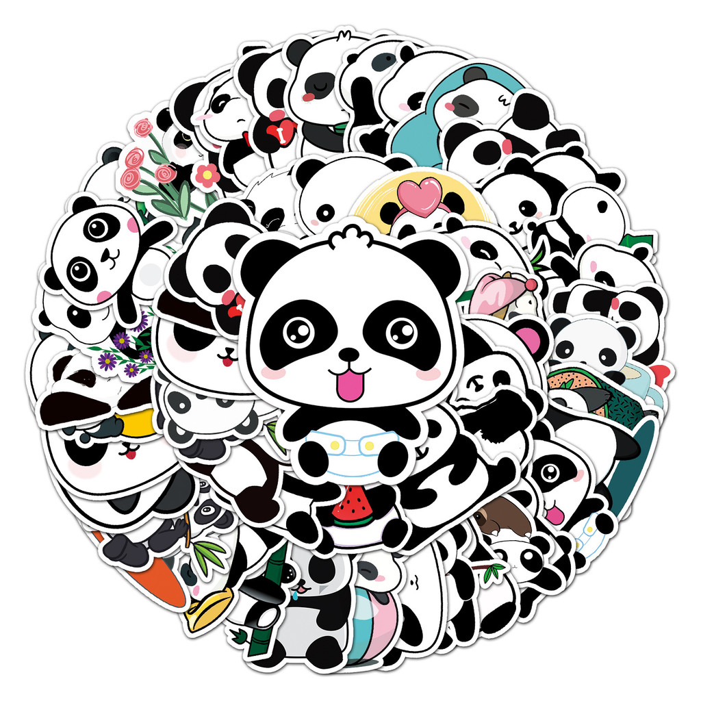 

100 creative and trendy graffiti stickers for pandas, luggage, skateboard, tablet, car cartoon decoration stickers