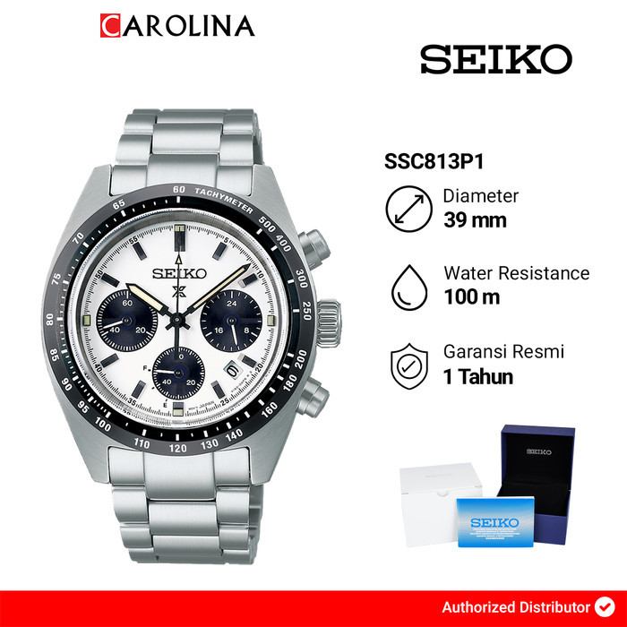 ✔Q.LnS✔ - PASTI READY Jam Tangan Pria Seiko Prospex SSC813P1 Speedtimer Panda Solar Stainles