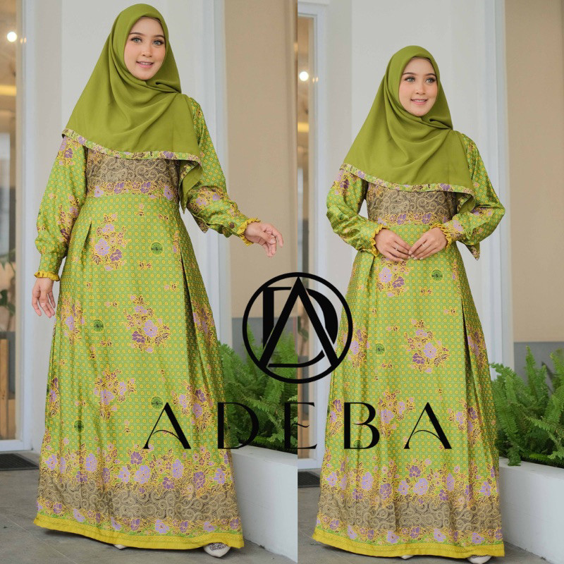 CV58JK TERMURAH GAMIS MUSLIMAT NU (HIJAU MUDA)