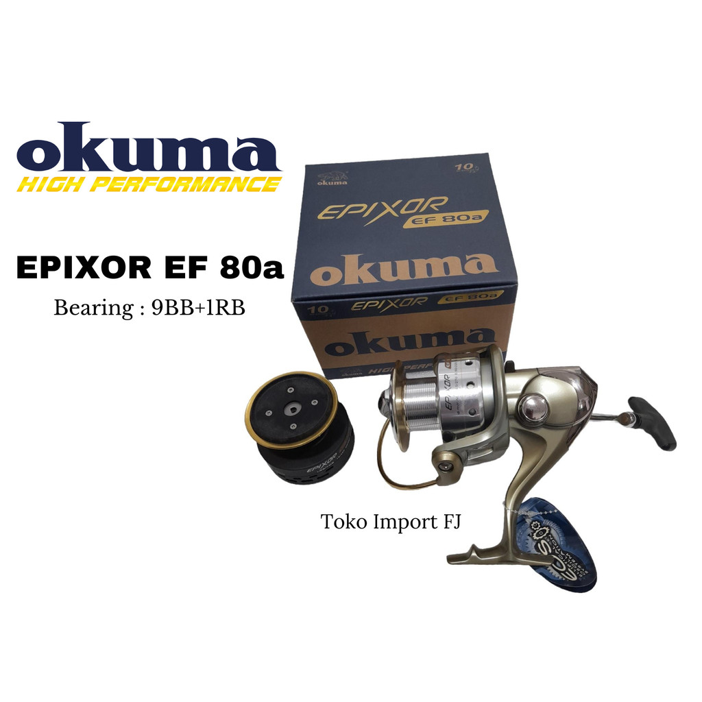 Reel Okuma EPIXOR EF 80a Aluminum Spinning Reels Reel Pancing 9BB+1RB