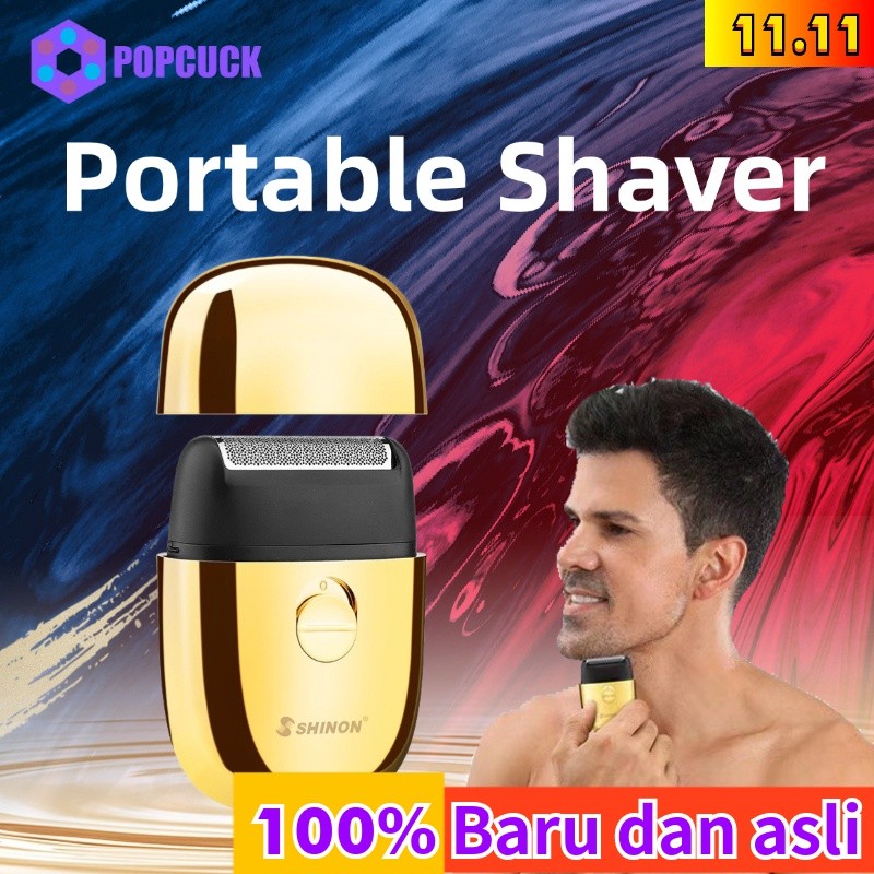 Alat Cukur Jenggot Mini Elektrik Mini Shaver Mesin Cukuran Elektric Portable Pencukur Jenggot