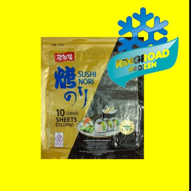 

KWANGCHEON KIM SUSHI NORI 25 GR - 10 LEMBAR