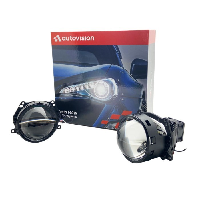 Projector BILED Autovision Tesla 140 Watt 5700k (Garansi 1 Tahun)