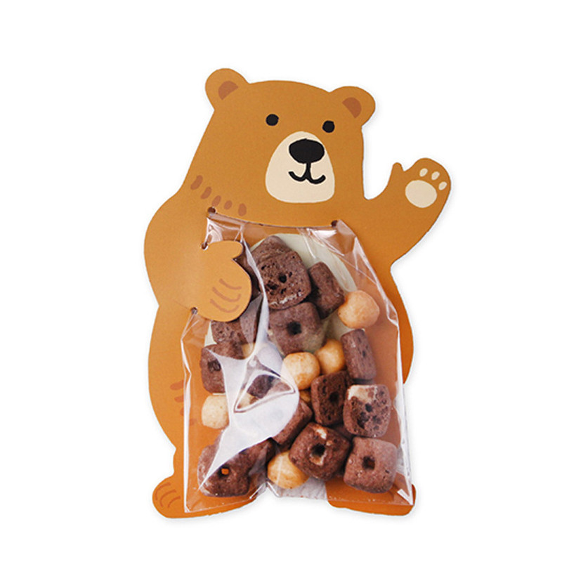 

10pcs/lot Cute Animal Candy Bags Bear Rabbit Koala Greeting Card Gift Bags Baby Shower Birthday Party Decoration wedding gift