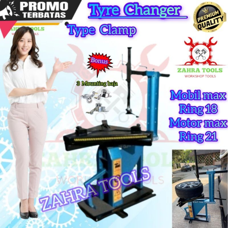 TIRE CHANGER ALAT Buka pasang ban mobil dan ban motor tubeless Non tubles tire changer manual univer