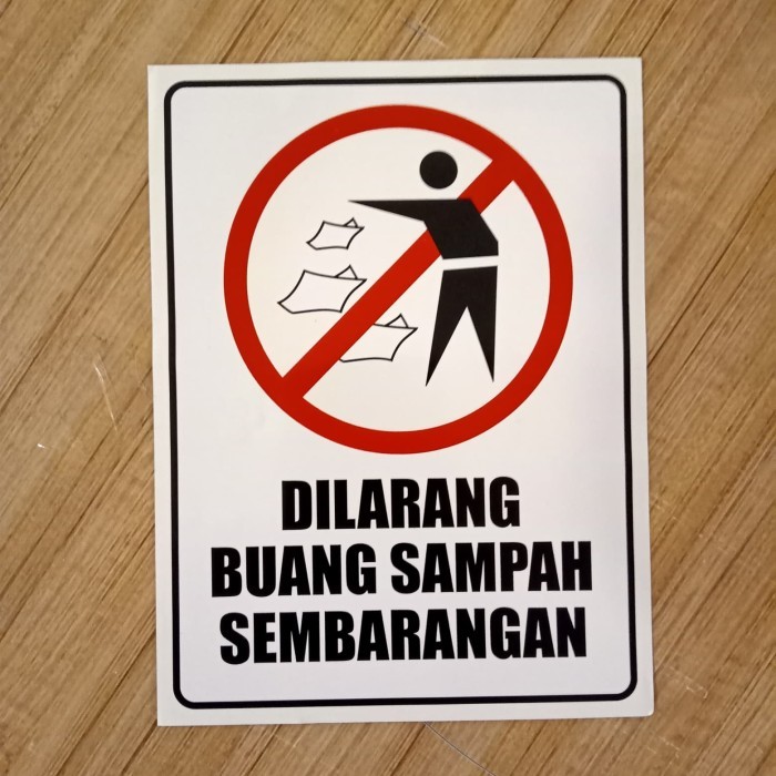 

STIKER K3 RAMBU SAFETY UK20X15CM DILARANG MEMBUANG SAMPAH SEMBARANGAN