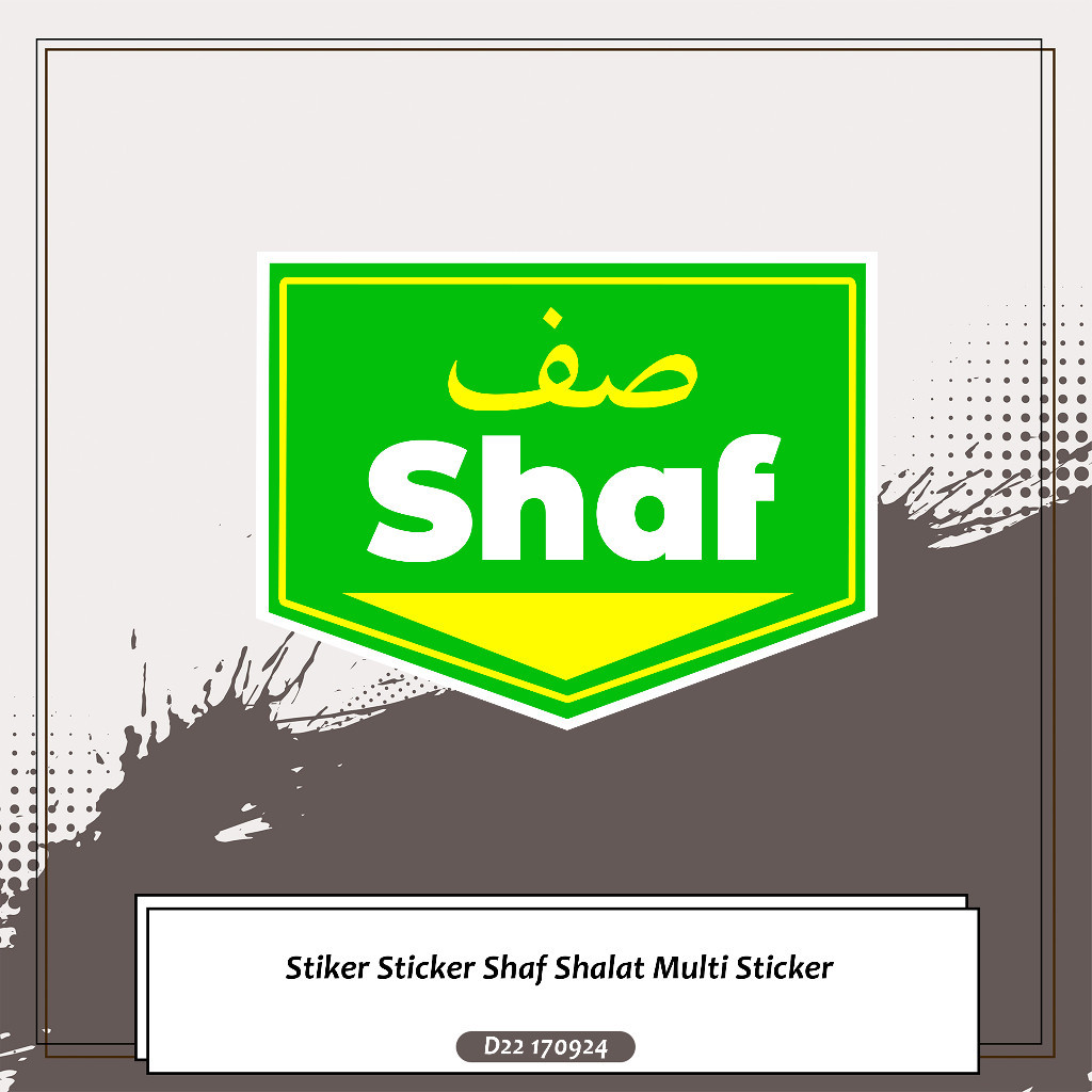 

Stiker Sticker Shaf Shalat Multi Sticker