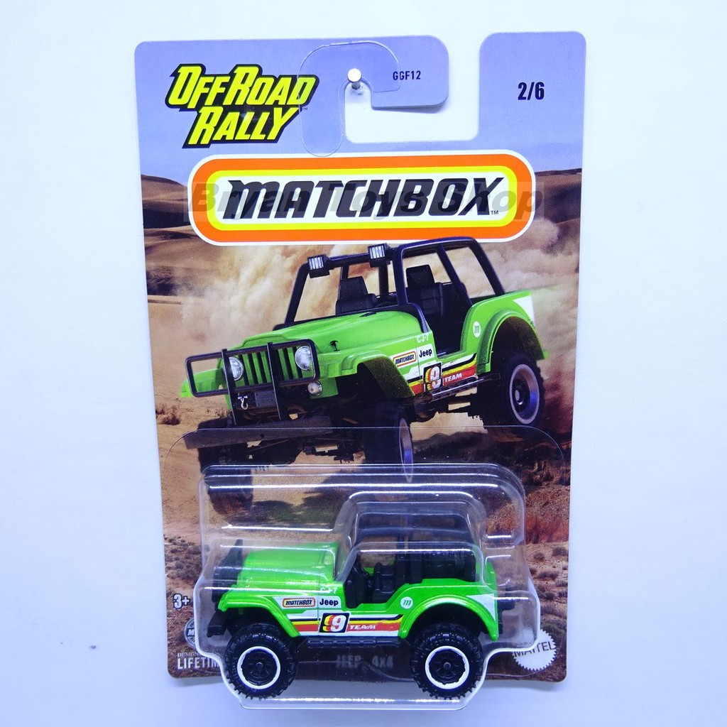 Matchbox Offroad Jeep 4x4 Hijau
