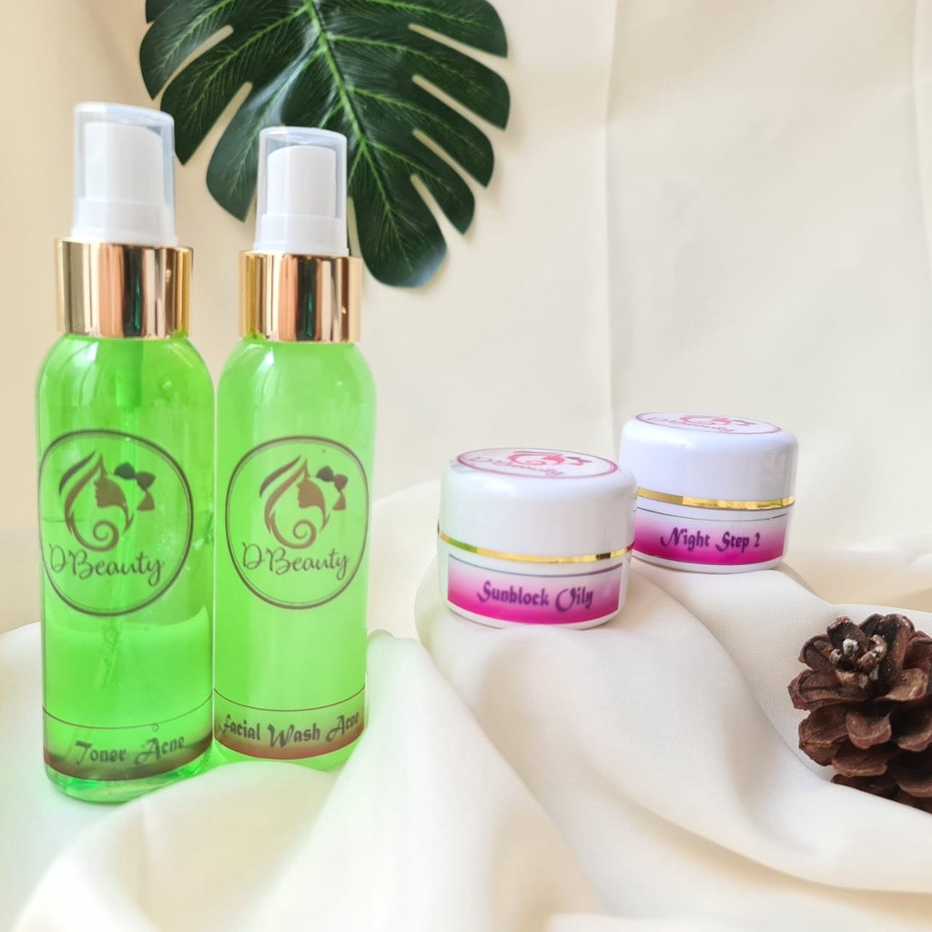DBEAUTY - PAKET WHITENING OILY / PEMUTIH UNTUK WAJAH BERMINYAK / DR WIDYA / DR WIDYARINI / VERINELEK