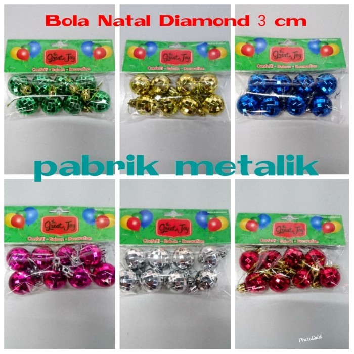 

Aksesoris Natal / Ornamen Natal / Bola kilap isi 8 3 cm / Bola Natal - Biru