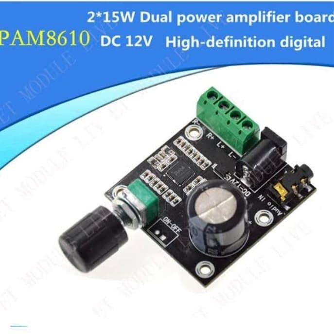 PAM8610 amplifier board PAM 8610 Sound Good Quality 12v with potensio - ZK