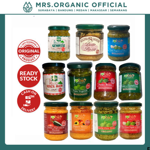 

Saus Genovese Sauce Bumbu Masak Pasta Italia Organik Artigiana Amadori Organic Vegan Pasta 130g - Topping Spagheti Pizza