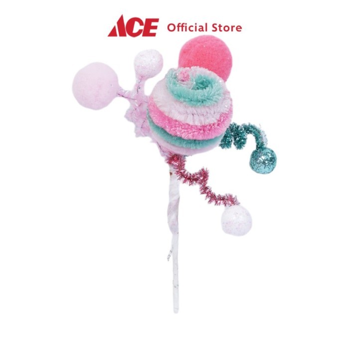 

Noelle 18 cm Bunga Dekorasi Natal Christmas Pick Candy - Pink Xmas Decoration Ornamen Hiasan Natal Pajangan Decor