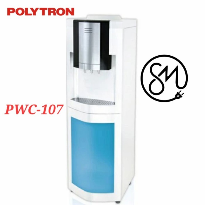Dispenser Polytron PWC-107 Galon atas Kompresor PWC107 G 3 kran