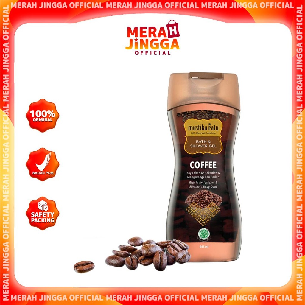 Mustika Ratu Shower Gel Coffee Sabun Mandi Kopi | Merah Jingga Official