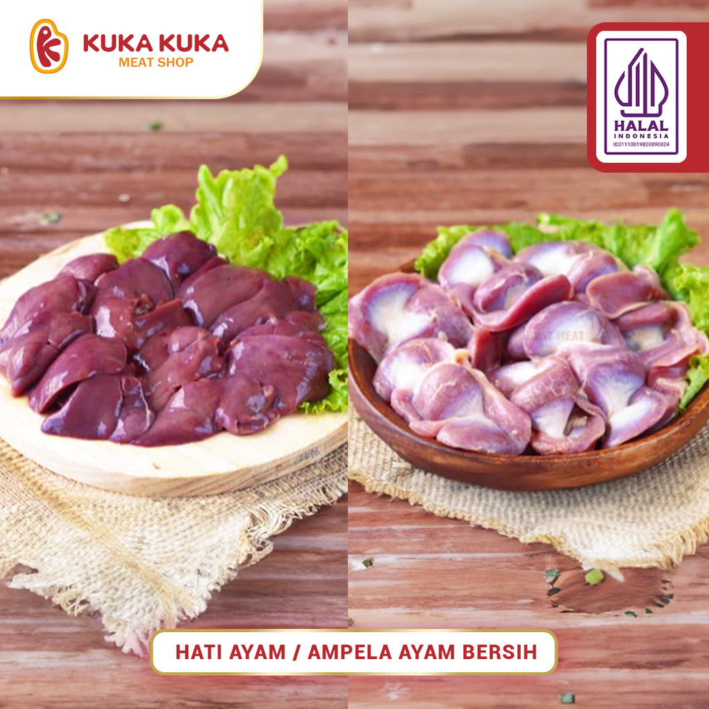 

Hati Ayam / Ampela Ayam Bersih 500 gr / Ati Ampla Halal Mui