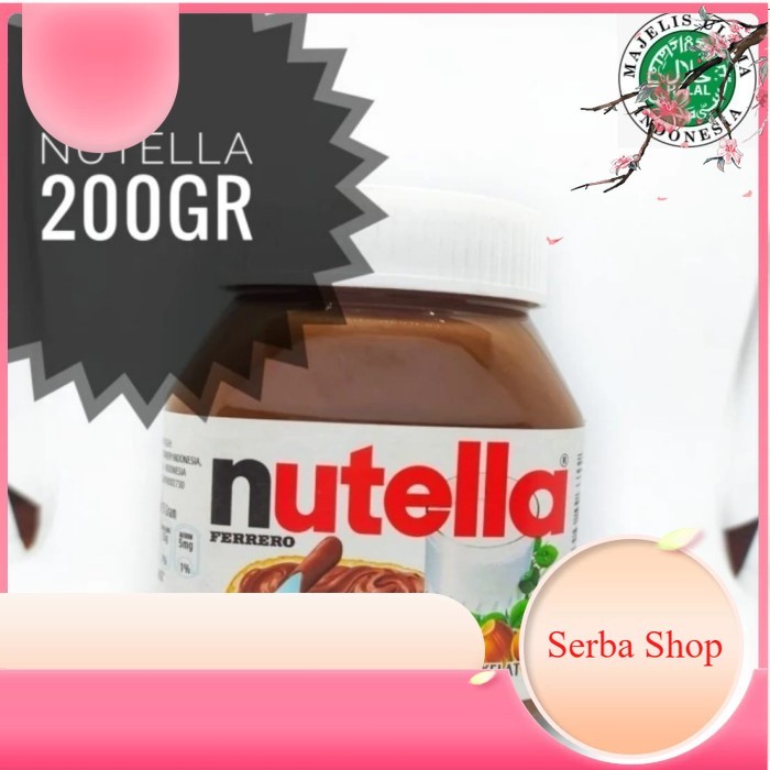 

Nutella Selai Coklat dan kacang hazelnut 200g .