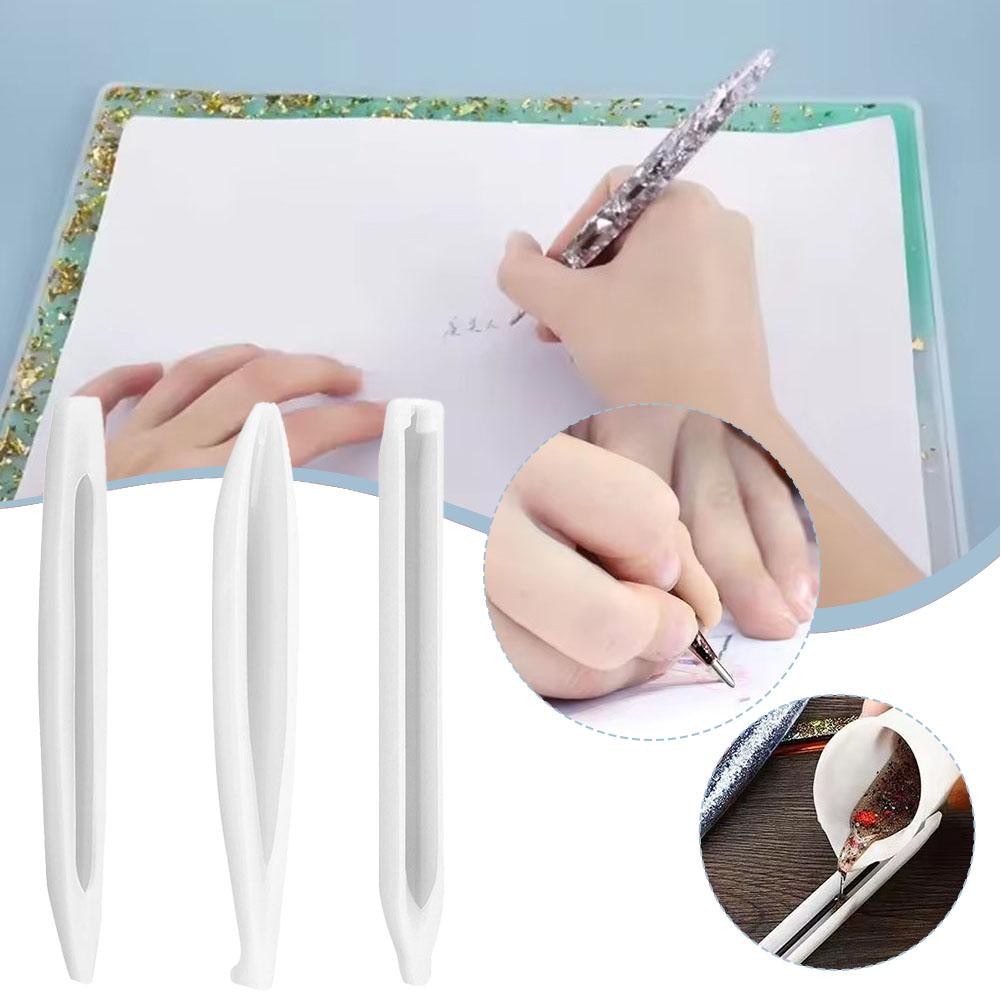 

Transparent Diy Silicone Refill Mold Dried Flower Epoxy Casting Pen Jewelry Supplies Transparent Holder Making Molds Resin K8g6