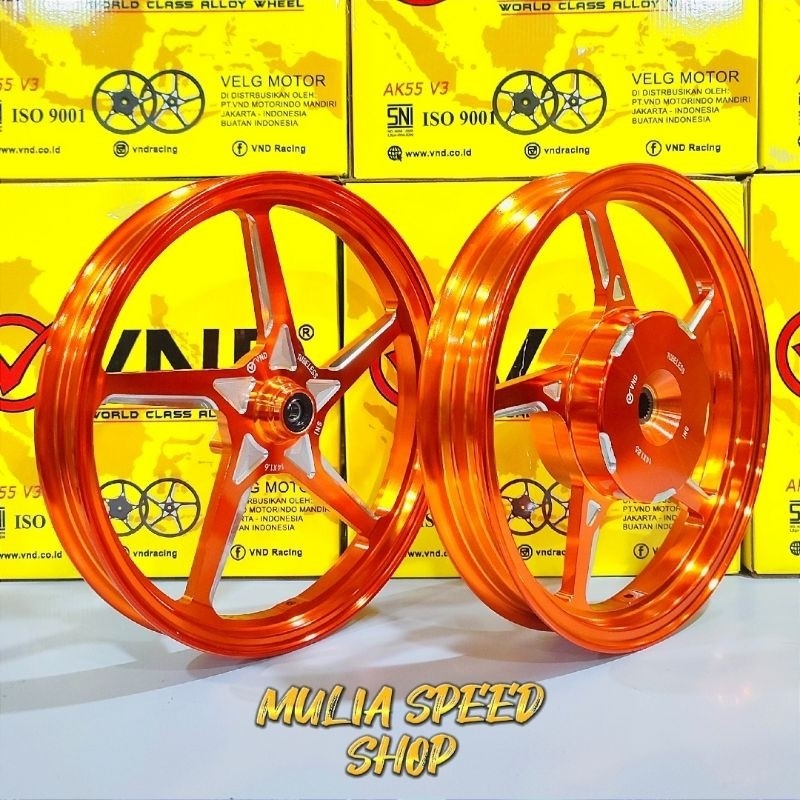 VND Velg Racing AK 55 V3 F : 1.40x14 & R : 1.60x14 Vario 125/ Vario 150 Mjs Speed Shop