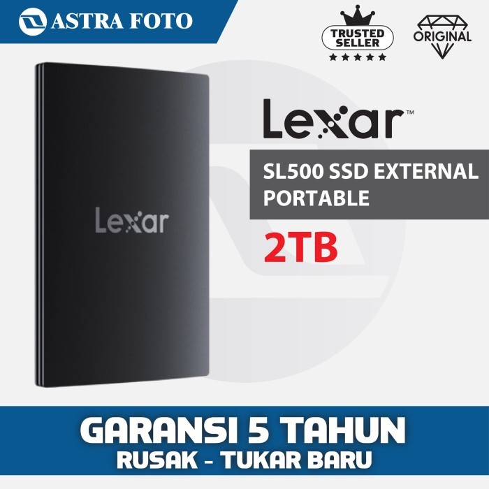 Lexar SL500 SSD External Portable 2TB - 2 TB USB-C 3.2