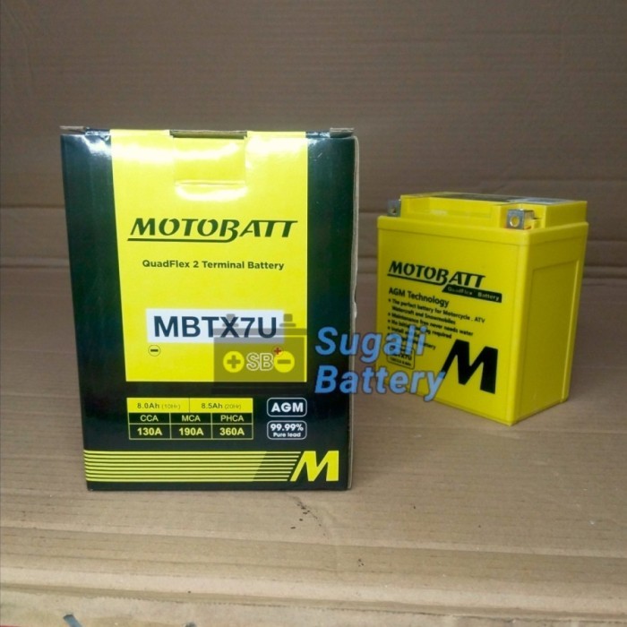 Aki YAMAHA XMAX, R25, MT25 MOTOBATT MBTX7U Aki Kering GEL ORIGINAL