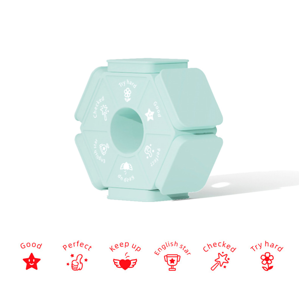 

Teacher Stamps Inking Comment Stamp English Version Praise Reward for School Classroom Homework Grading Stamp