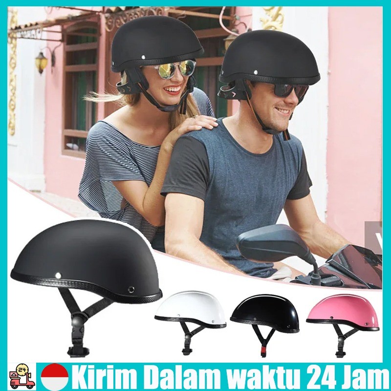【Stok Tersedia】Helm Harley Davidson Original Half Helmet Topi Keledar Motosikal Electric Car Helmet 