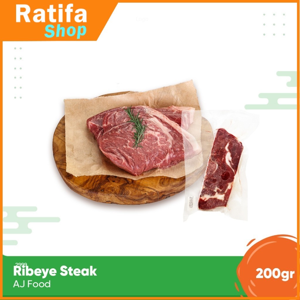 

AUS Ribeye Beef Steak Cut / Daging Sapi Australia Ribeye 200gr