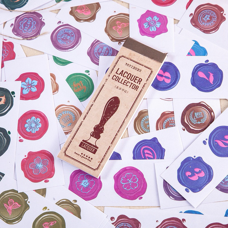

Journamm.id Selamat siang buku stiker kertas Jepang seri kolektor lilin buku pegangan sastra retro bahan dekorasi stiker 8 jenis
