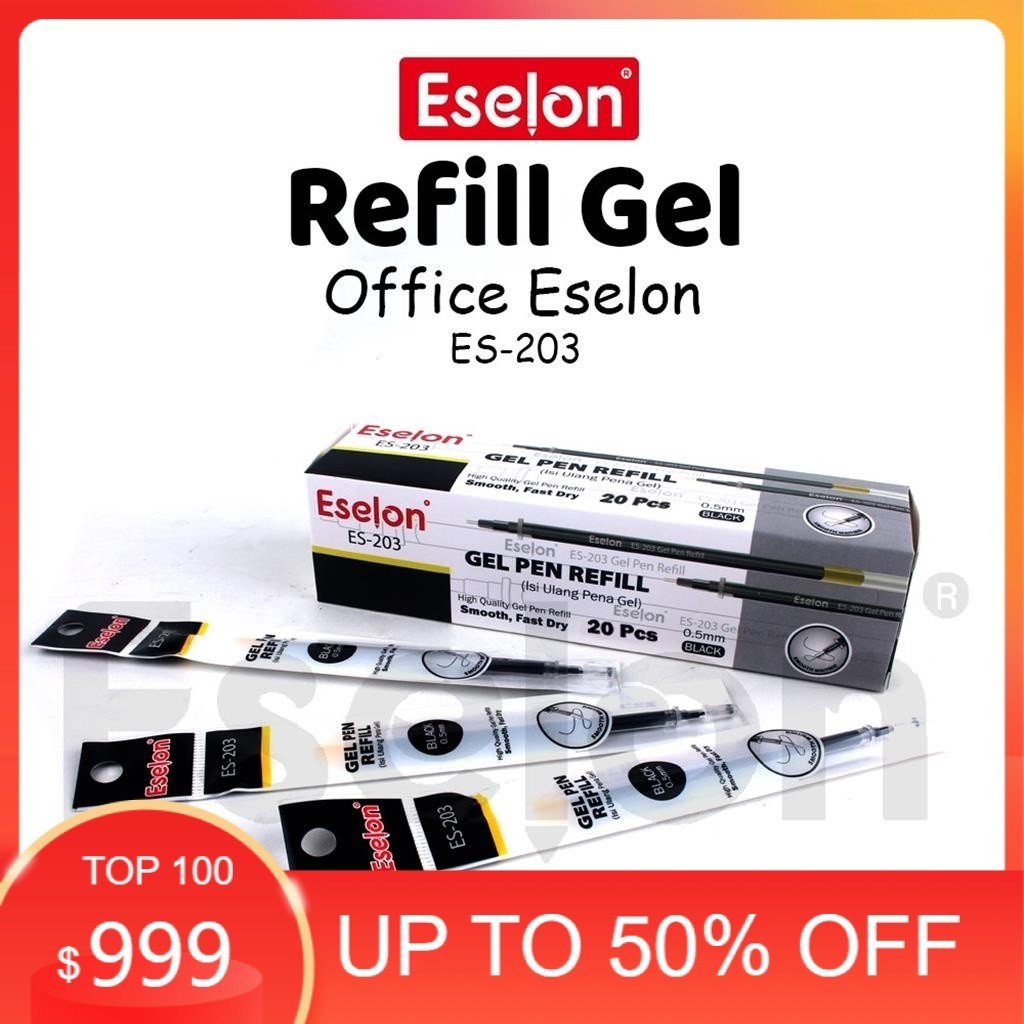

20pcs Refill Pulpen Gel Office ES-203 / Refill pulpen gel Eselon