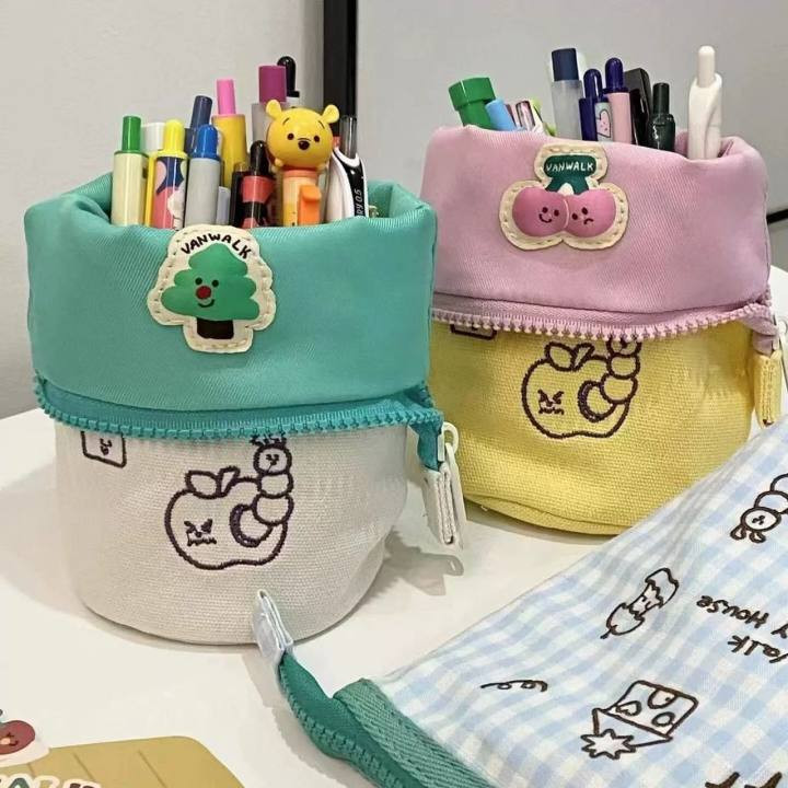 

Pencil Case Pastel Aesthetic Soft Pena Tempat Pena Kreatif Tas pulpen lucu Tas Pulpen Korea Tempat Pulpen