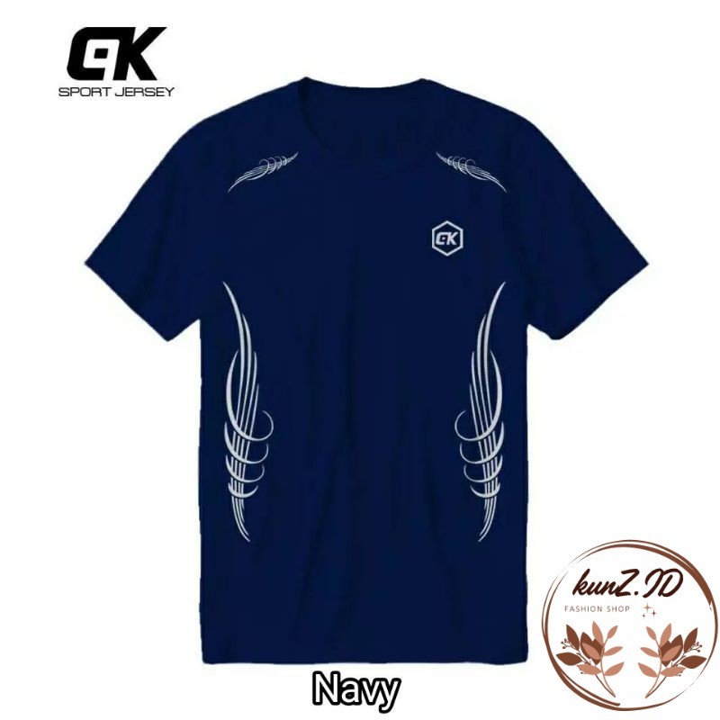 PROMO Baju Kaos Atasan Jersey Olahraga Training Gym Fitnes Running Jogging Badminton Bulutangkis Fut
