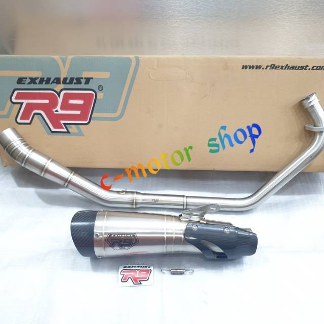 Knalpot R9 H2 SS R15 New V3 V4/Mt15/Xsr/Cb150R/Cbr150R New K45R K46 / Cbr 150 Lokal K45 / Satria Fu/