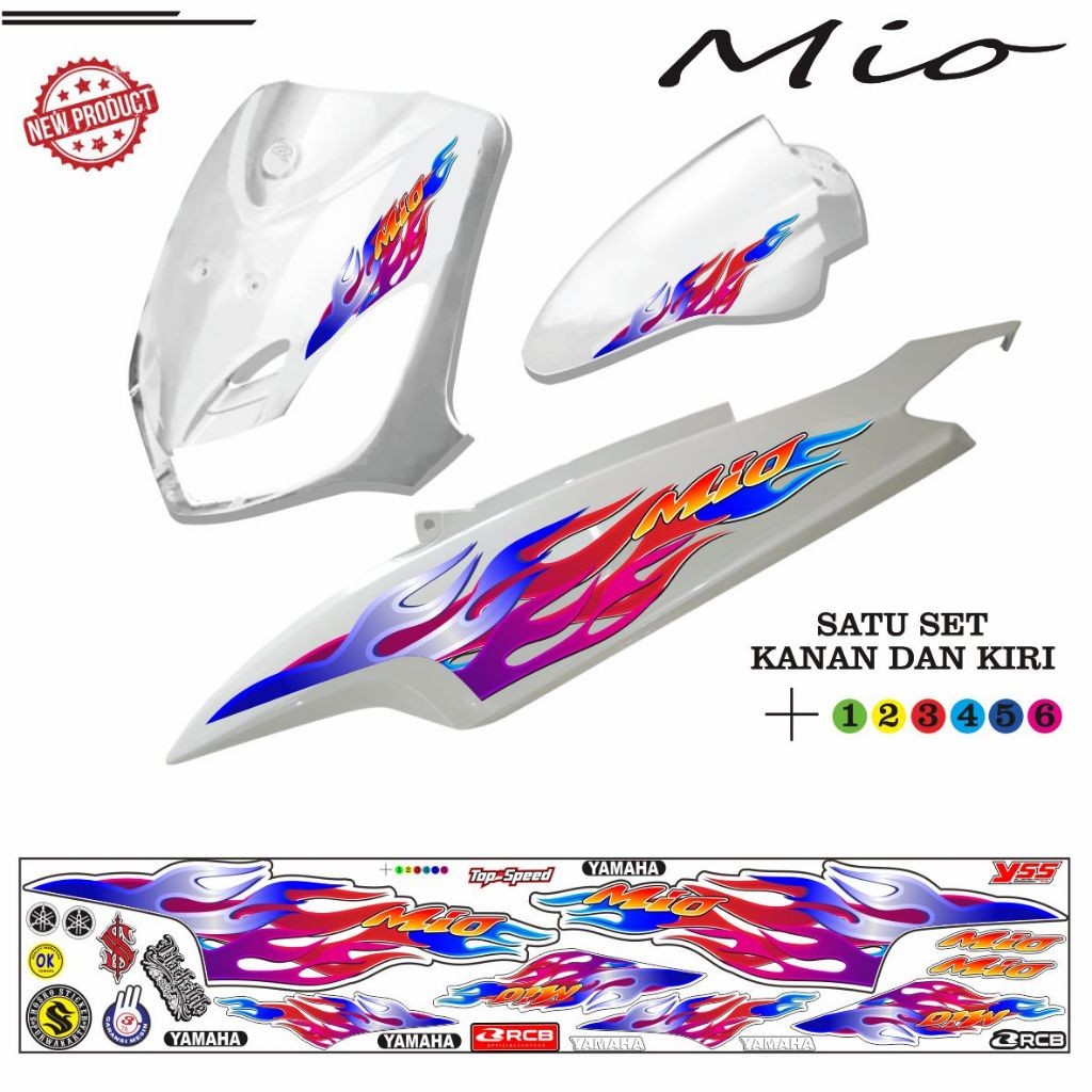 STIKER MIO SPORTY / STRIPING ALL MOTOR MIO OLD KEREN