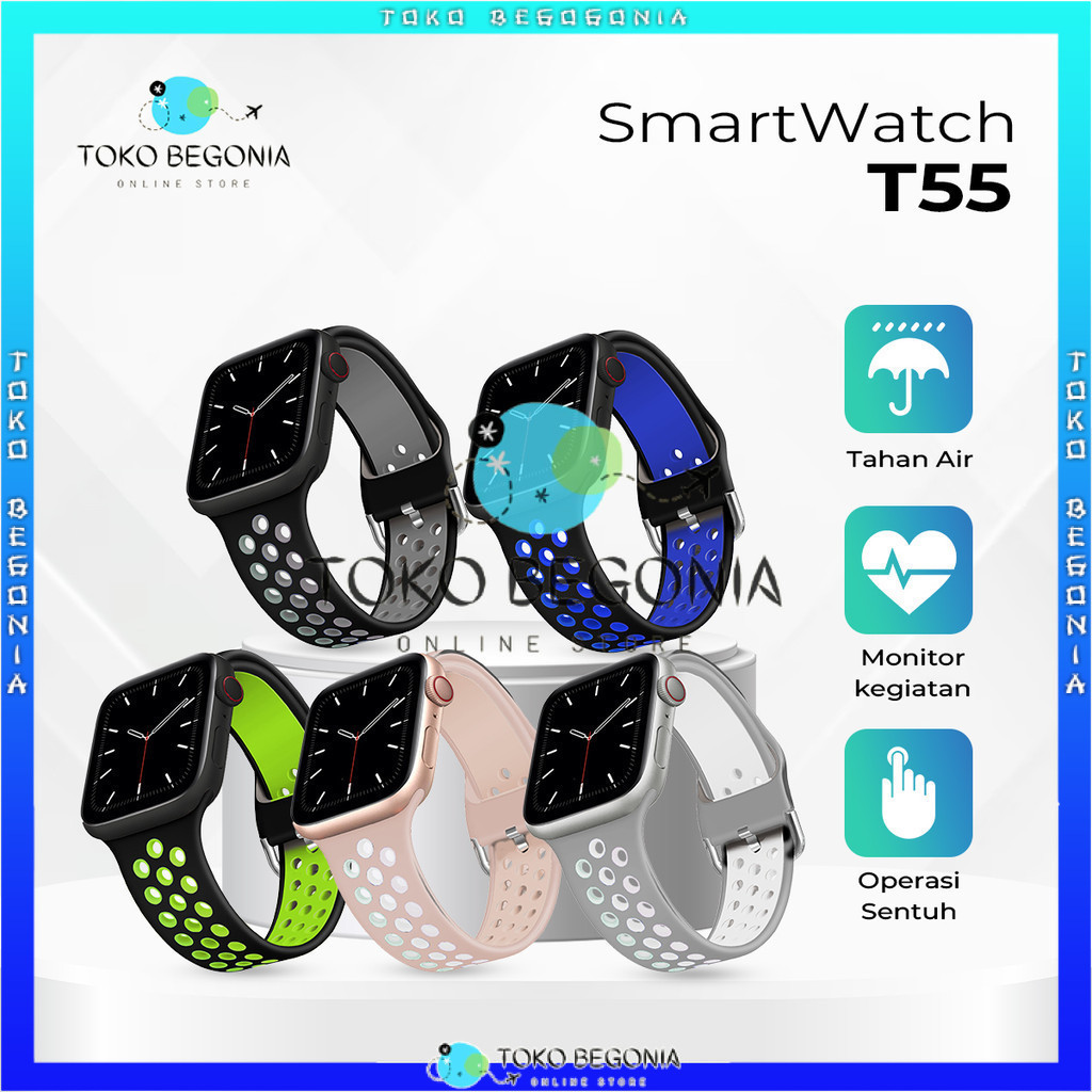SmartWatch Jam Tangan Lucu Keren T55 Jam Tangan pintar [TERBARU]