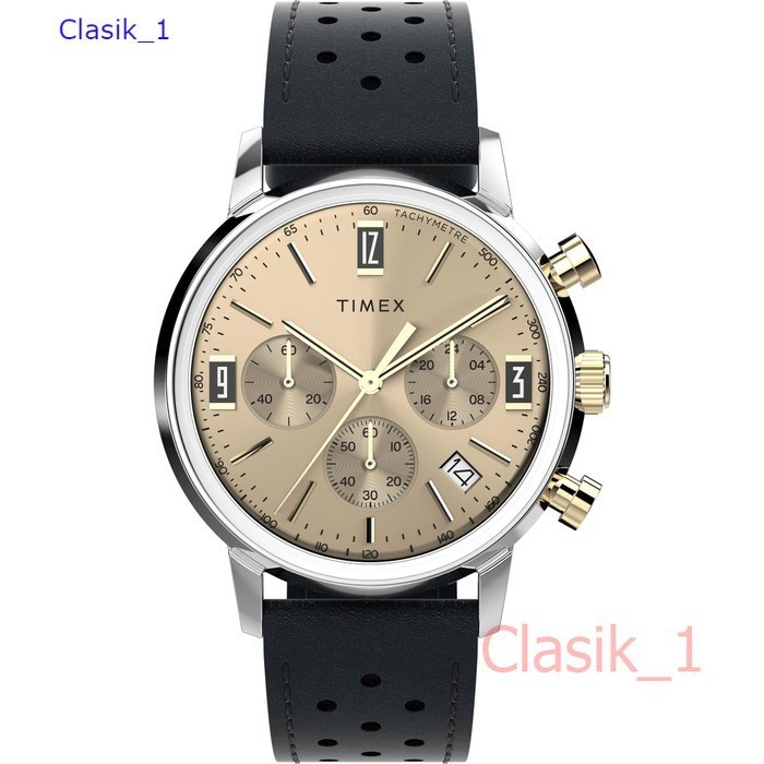 Original 100% Jam Tangan Pria TIMEX TW2W10000 Marlin Quartz Chrono