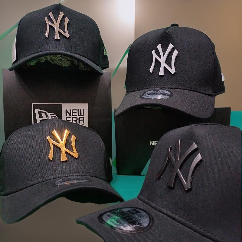 NY METAL TOPI HITAM LOGO HITAM SILVER PUTIH GOLD / TOPI BISBOL METAL LOGAM NY / NY