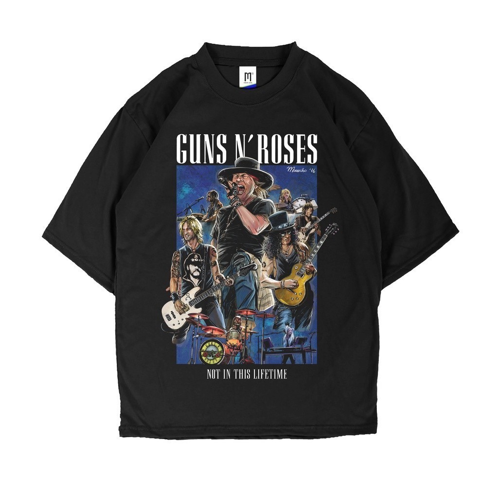 Superfashion BAJU KAOS PRIA GUNS N ROSES - LIFETIME Tshirt band heavy metal Hard rock GNR GUNS AND R