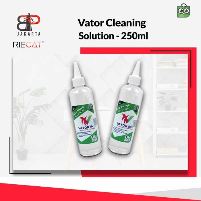 

Terjangkau PROMO Vator Cleaner DTF/DTG Solution Premium Quality - 250ml