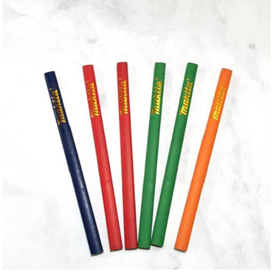 Pensil Tukang Kayu Bangunan Alat Penanda Permukaan Kasar Beton Batu