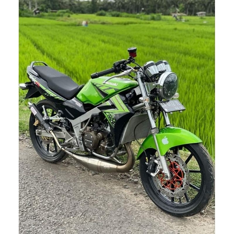 (BAYAR DI TEMPAT) Striping NINJA R 2014 hijau lis stiker standar Ori kawasaki ninja R 2014 hijau sti