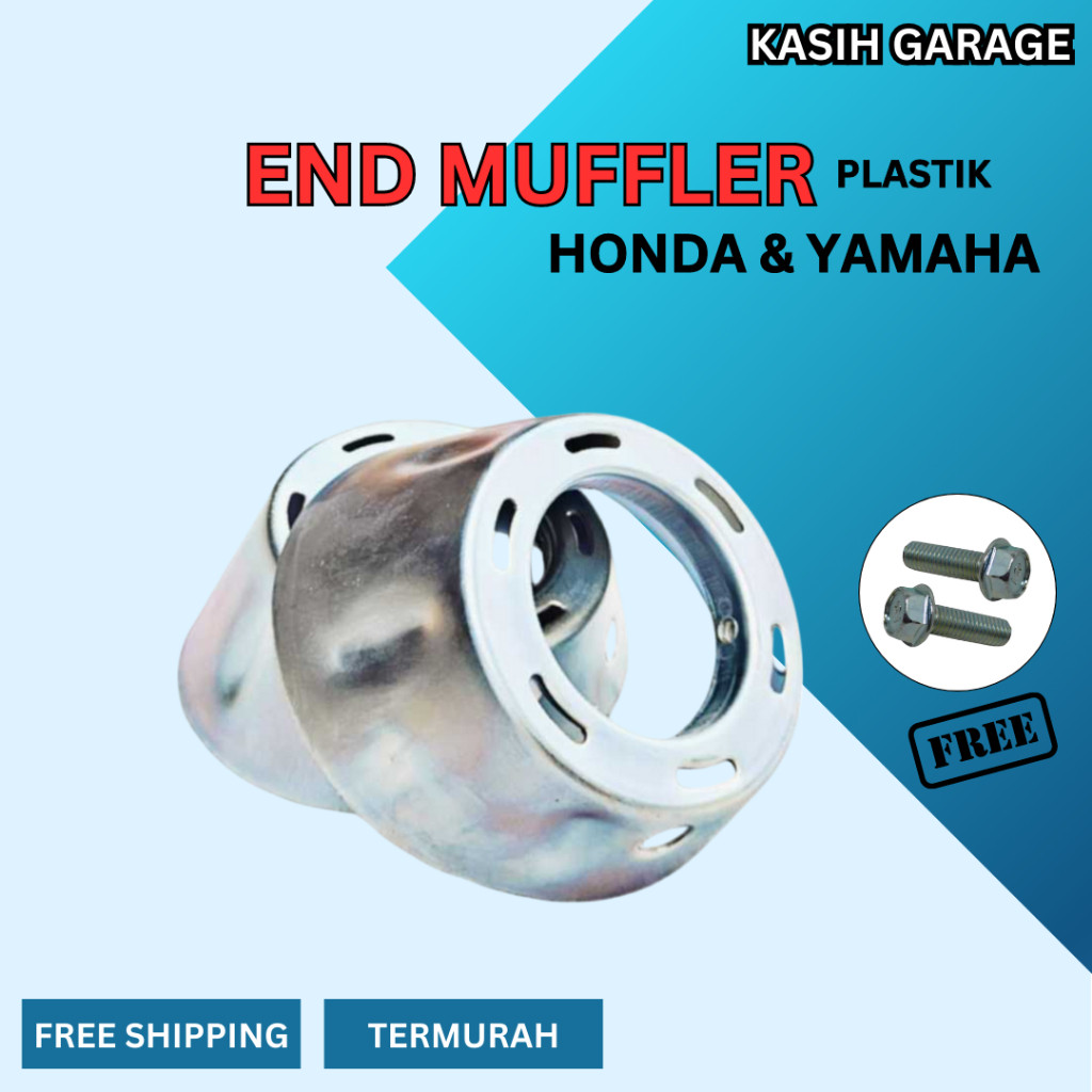 End Muffler end cup chrome moncong knalpot vario 125 150 Pcx MADE IN Pm